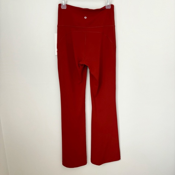 Lululemon Groove Super-High-Rise Flared Pant Nulu Cayenne Size 8 - Picture 2 of 10